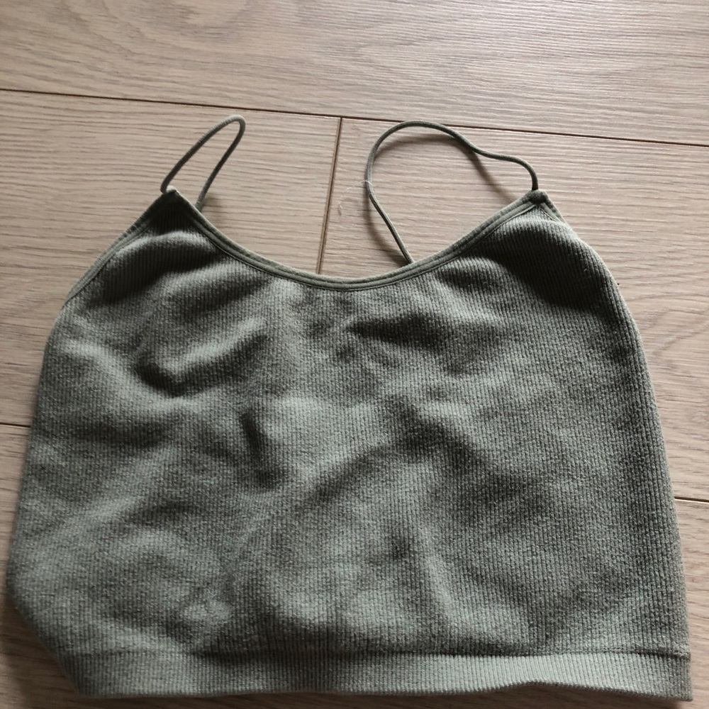 Green tank top